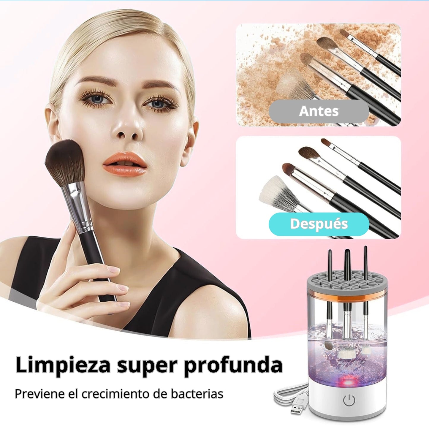 SpinWash™ - Limpiador de brochas