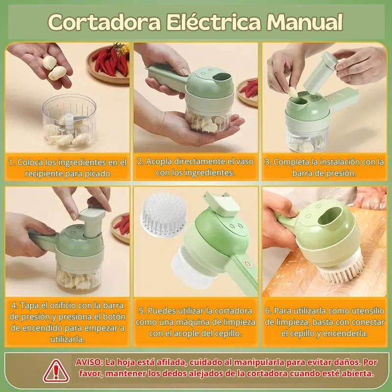 VeggieSlice™ - Cortadora de verduras eléctrica (Modelo 2024)